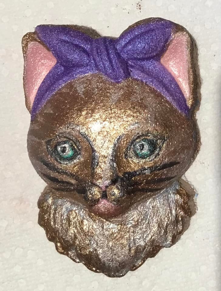 Classy Kitten Plastic Mold or Silicone mold, bath bomb mold, soap mold, cat mold, resin mold, chocolate mold, kitten mold, tabby mold, kitty