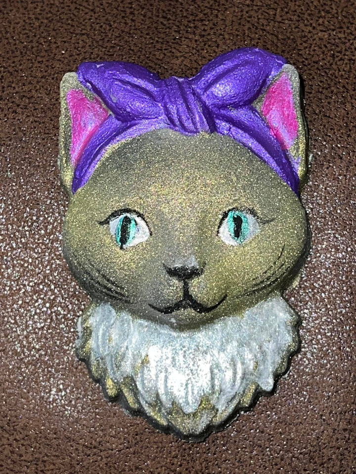 Classy Kitten Plastic Mold or Silicone mold, bath bomb mold, soap mold, cat mold, resin mold, chocolate mold, kitten mold, tabby mold, kitty