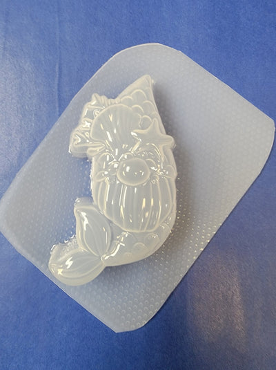 Mermaid Gnome Plastic Mold or Silicone mold, bath bomb mold, soap mold, beard mold, resin mold, braid mold, boy Gnome mold, girl Gnome