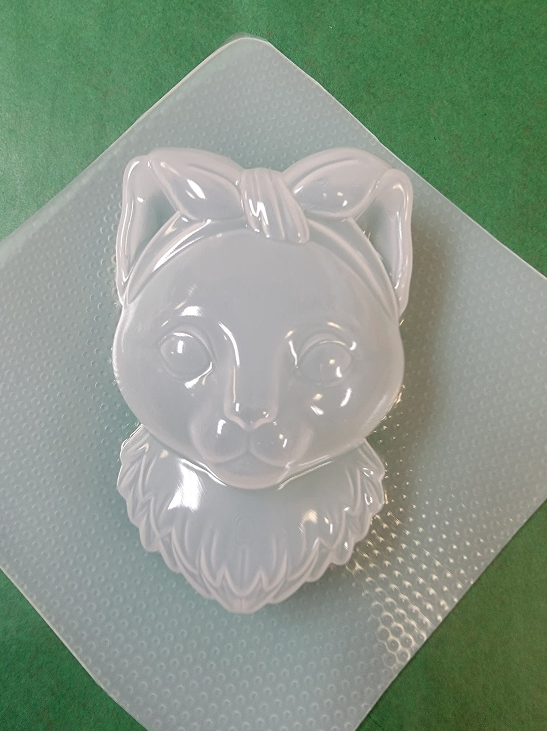 Classy Kitten Plastic Mold or Silicone mold, bath bomb mold, soap mold, cat mold, resin mold, chocolate mold, kitten mold, tabby mold, kitty