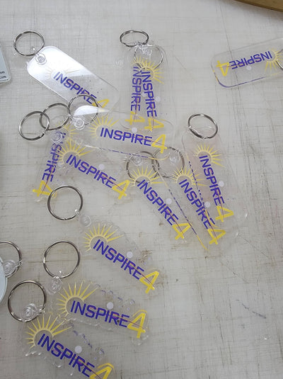 Customized Custom Acrylic Business Logo Keychain Keychains