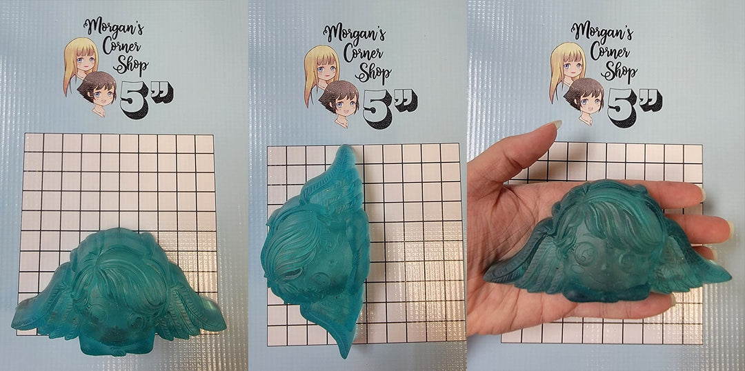 Little Cherub Angel Boy Plastic or Silicone mold, bath bomb mold, soap mold, angel mold, resin mold, wing mold, cherub mold, little angel