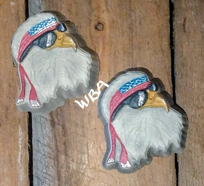 Groovy Patriotic Eagle Head Plastic Mold or Silicone mold, bath bomb mold, soap mold, Patriotic mold, Bird Mold, Eagle Mold, Hawk mold