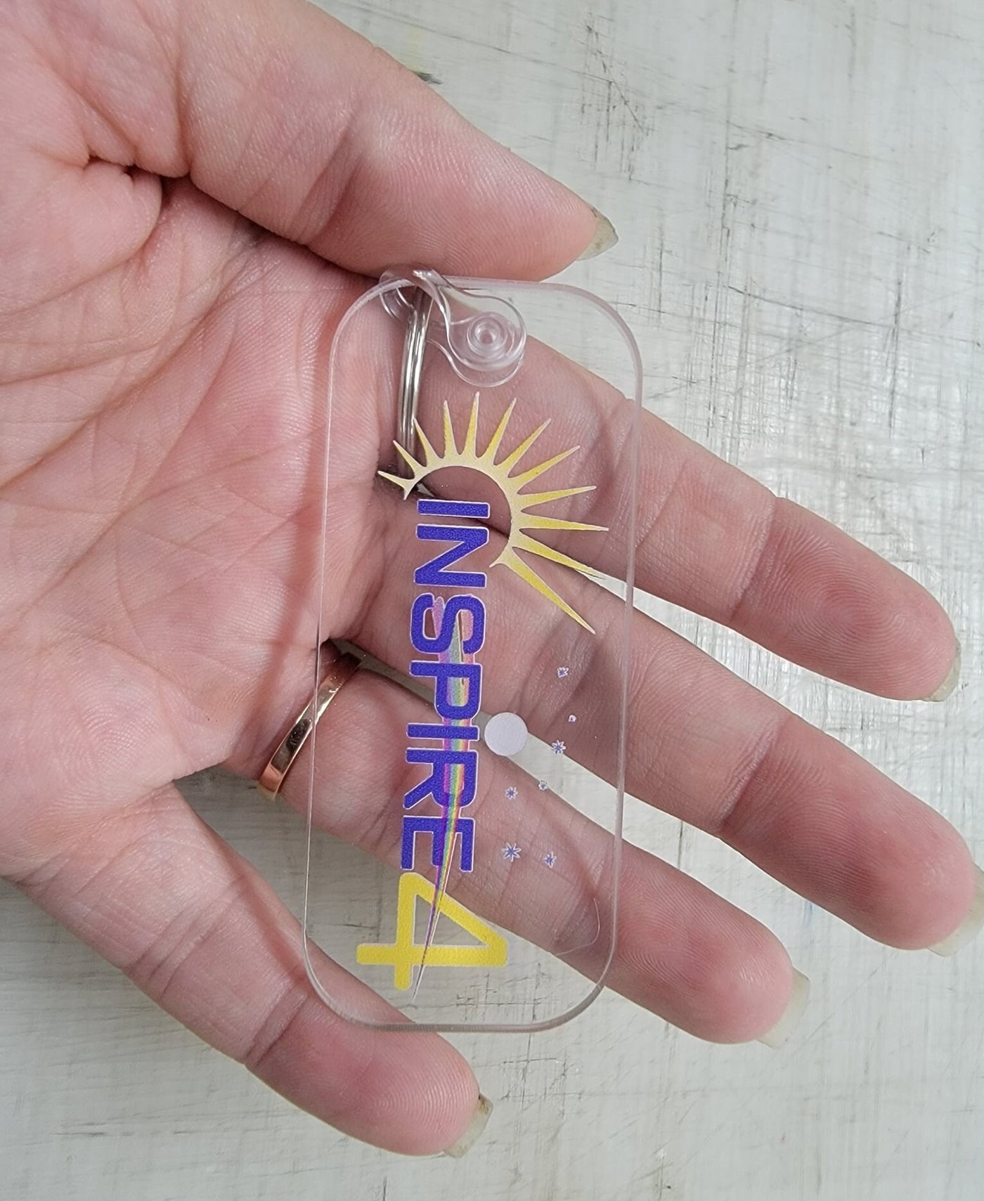 Customized Custom Acrylic Business Logo Keychain Keychains