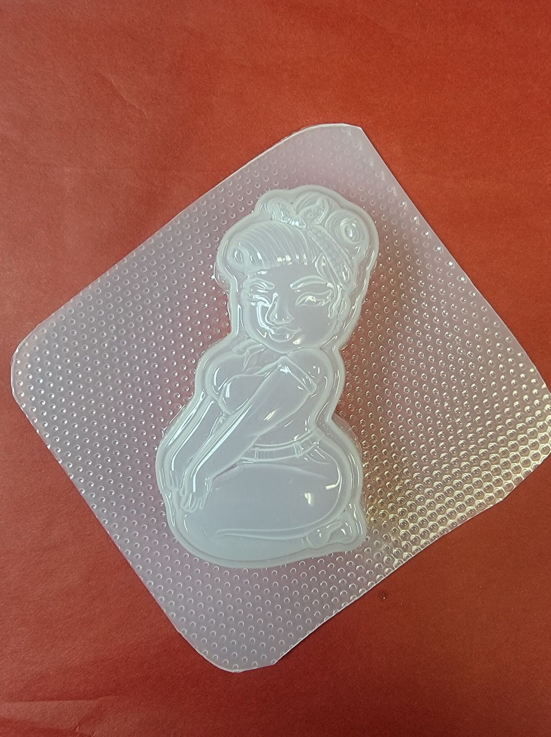 Curvy Girl Sitting Plastic Mold or Silicone mold, bathbomb mold, soap mold, woman mold, resin mold, candy mold, chocolate mold, lady mold