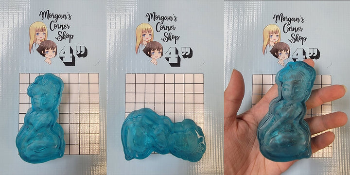 Curvy Girl Sitting Plastic Mold or Silicone mold, bathbomb mold, soap mold, woman mold, resin mold, candy mold, chocolate mold, lady mold