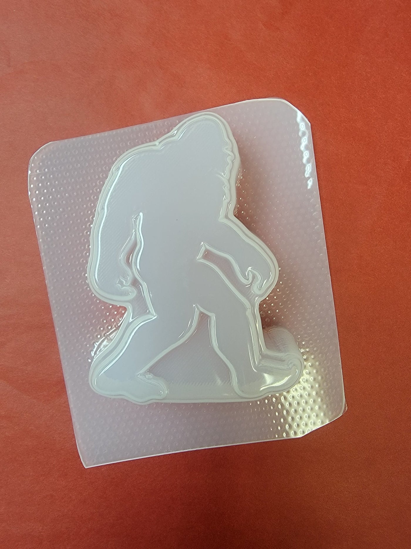 Simple Sasquatch Silhouette Plastic Mold or Silicone mold, bath bomb mold, soap mold, bigfoot mold, big foot mold, foot mold, yeti mold