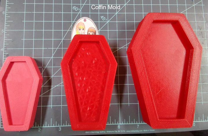 Inset Coffin Plastic Mold, bath bomb mold, soap mold, candle mold, casket mold, large mold, bubble bar, bath bomb, resin mold, flexible mold