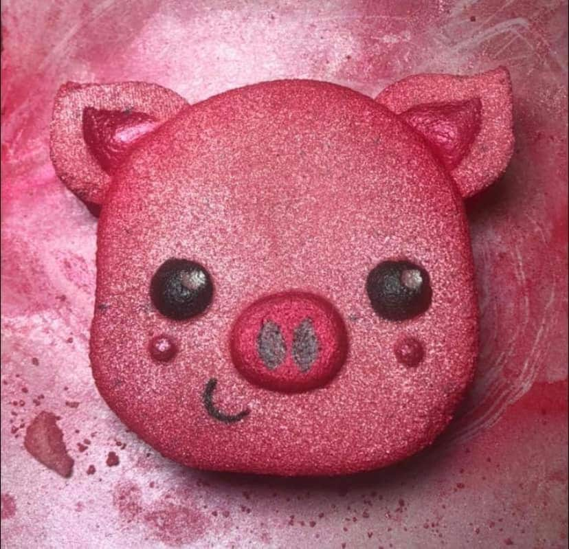 Simple Pig Face Plastic Mold or Silicone mold, bath bomb mold, soap mold, pig mold, resin mold, face mold, piggy mold, cookie mold, wax mold