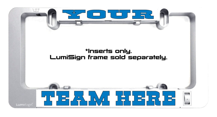 Personalized Custom LumiSign License Plate Inserts, Custom saying insert, personalized vanity plate **INSERTS ONLY - frame sold separately**