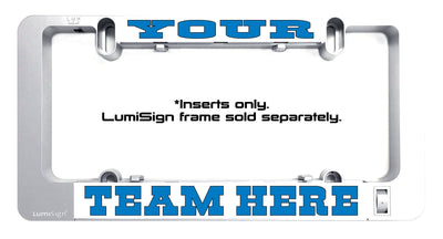 Personalized Custom LumiSign License Plate Inserts, Custom saying insert, personalized vanity plate **INSERTS ONLY - frame sold separately**