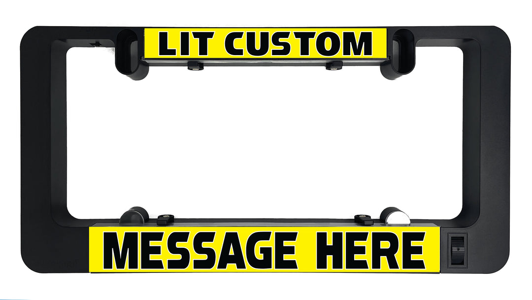 Personalized Custom LumiSign License Plate Inserts, Custom saying insert, personalized vanity plate **INSERTS ONLY - frame sold separately**