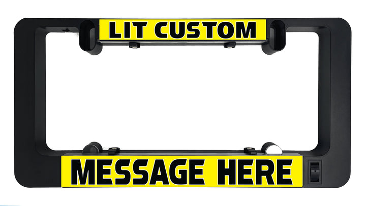 Personalized Custom LumiSign License Plate Inserts, Custom saying insert, personalized vanity plate **INSERTS ONLY - frame sold separately**