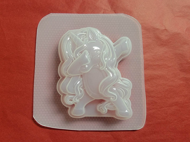 Dab Unicorn Plastic Mold or Silicone mold, bath bomb mold, soap mold, unicorn mold, resin mold, dabbing mold, dance mold, dance unicorn mold
