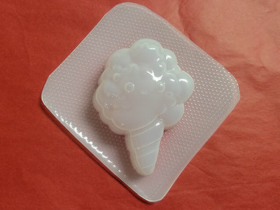 Kawaii Cotton Candy Plastic Mold or Silicone mold, bath bomb mold, soap mold, food mold, resin mold, cone mold, kawaii mold, cotton candy