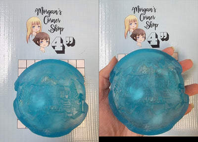 Snowy Winter Village Plastic Mold, bath bomb mold, soap mold, globe mold, resin mold, scenic mold, snow globe mold, snow Mold, village mold