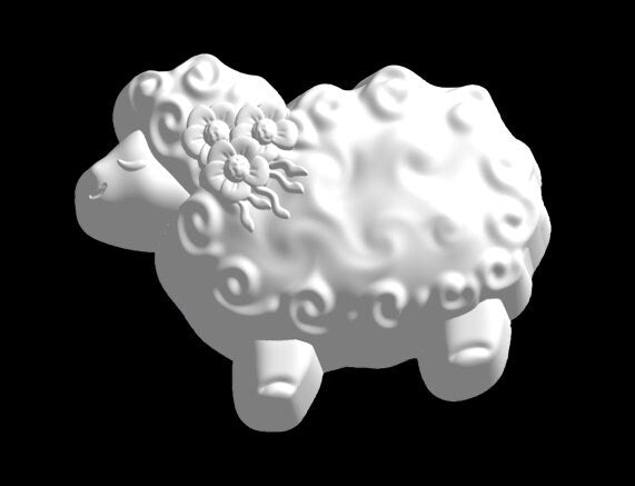 Simple Sheep Plastic Mold or Silicone mold, bath bomb mold, soap mold, sheep mold, resin mold, lamb mold, chocolate mold, ewe mold, cute