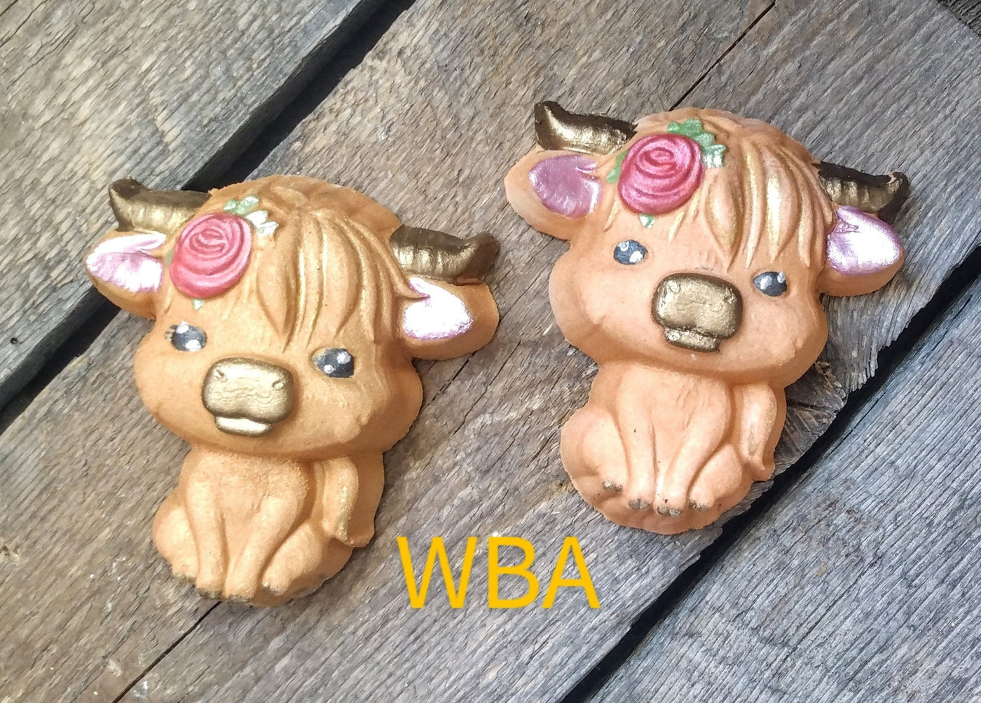 Highland Cow Cutie Plastic Mold or Silicone mold, bath bomb mold, soap mold, cow mold, resin mold, calf mold, chocolate mold, farm mold,