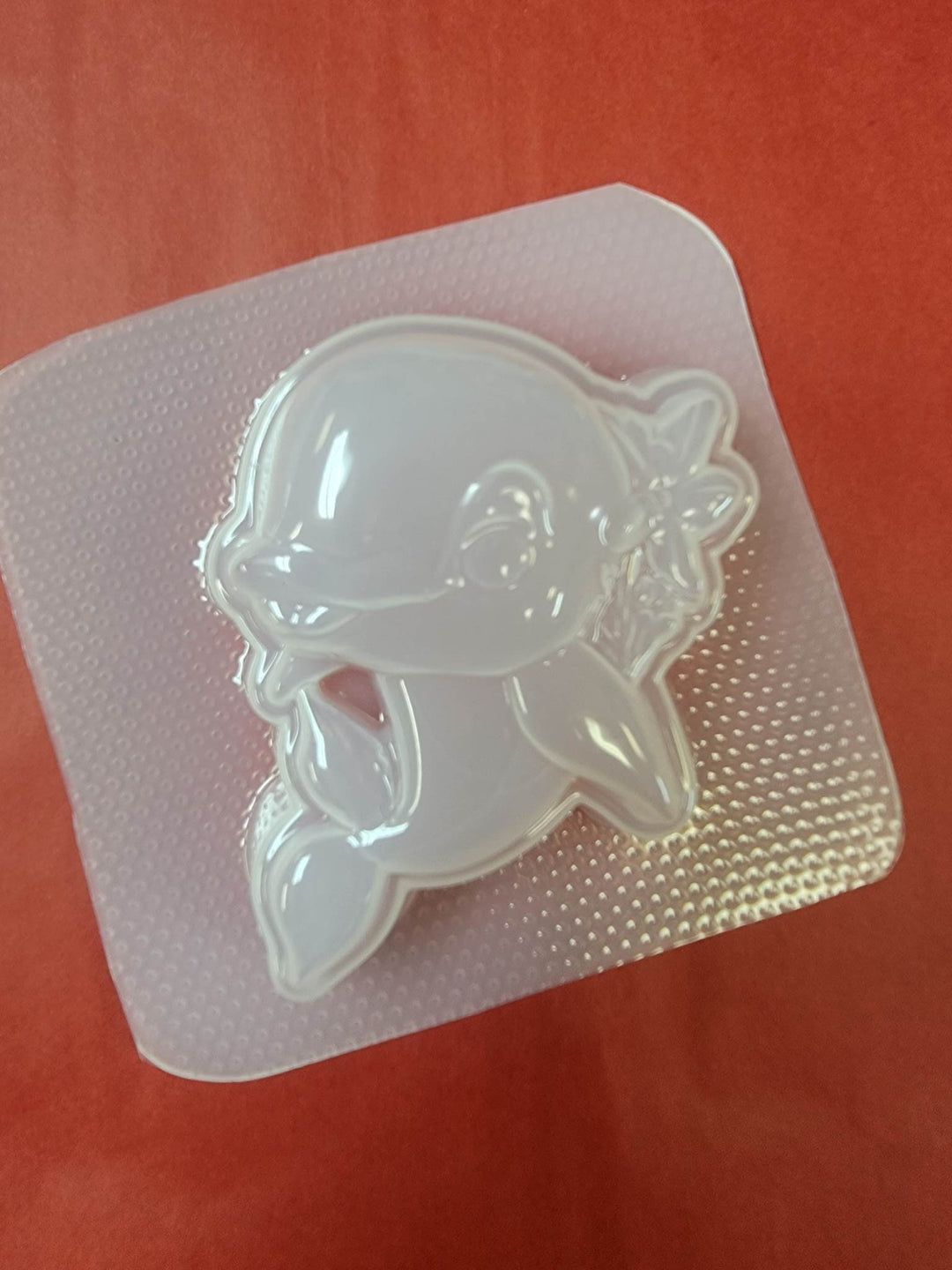 Dolphin Cutie Plastic Mold or Silicone mold, bath bomb mold, soap mold, dolphin mold, resin mold, calf mold, chocolate mold, flower mold,