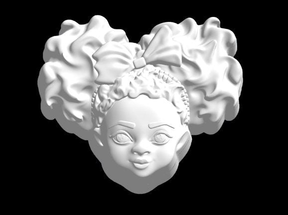 Cutie Girl #2 Beautiful People Mold for Bath bombs, Soap mold, Resin mold, Waxmelts, Candles, Cocoa Bombs, Chocolate mold, girl mold, cute