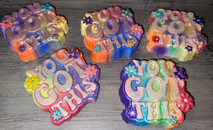 You Got This Plastic Mold or Silicone mold, bath bomb mold, soap mold, affirmation mold, resin mold, sweet mold, inspirational quote mold