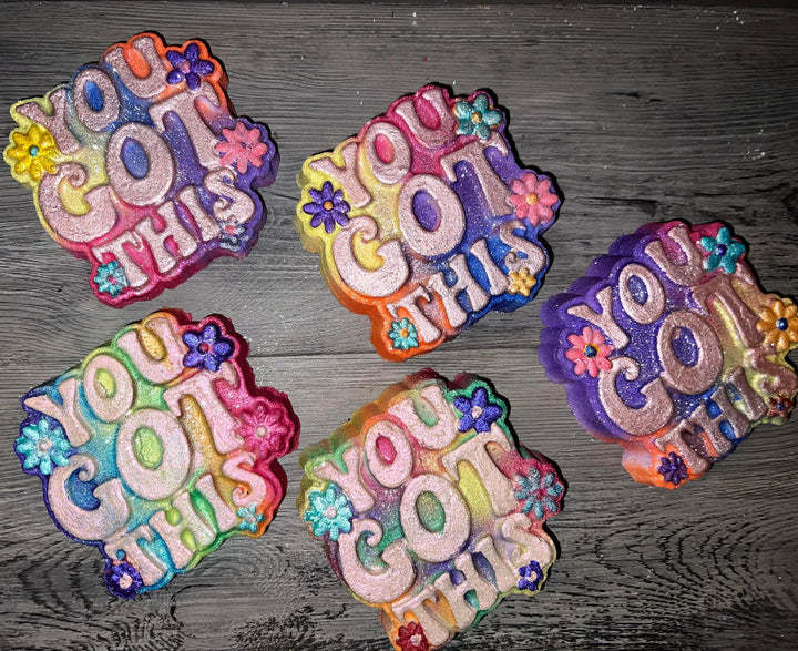 You Got This Plastic Mold or Silicone mold, bath bomb mold, soap mold, affirmation mold, resin mold, sweet mold, inspirational quote mold