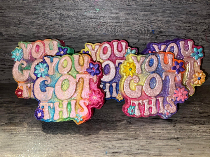 You Got This Plastic Mold or Silicone mold, bath bomb mold, soap mold, affirmation mold, resin mold, sweet mold, inspirational quote mold