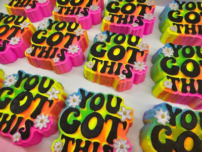 You Got This Plastic Mold or Silicone mold, bath bomb mold, soap mold, affirmation mold, resin mold, sweet mold, inspirational quote mold