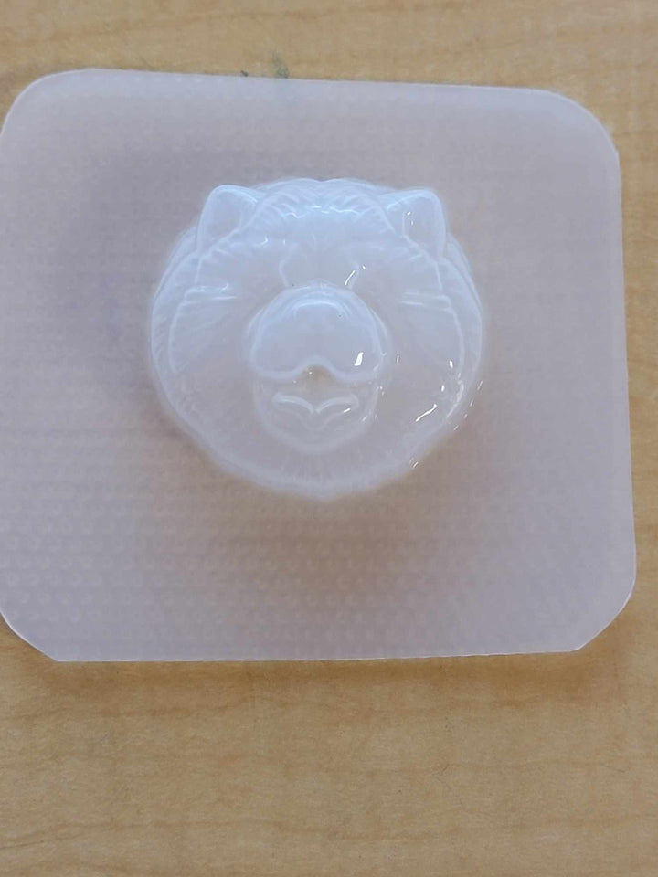 Chow Chow Plastic Mold, dog mold, bath bomb mold, soap mold, chow mold, resin mold, puppy mold, chow dog mold, dog head mold, spitz mold