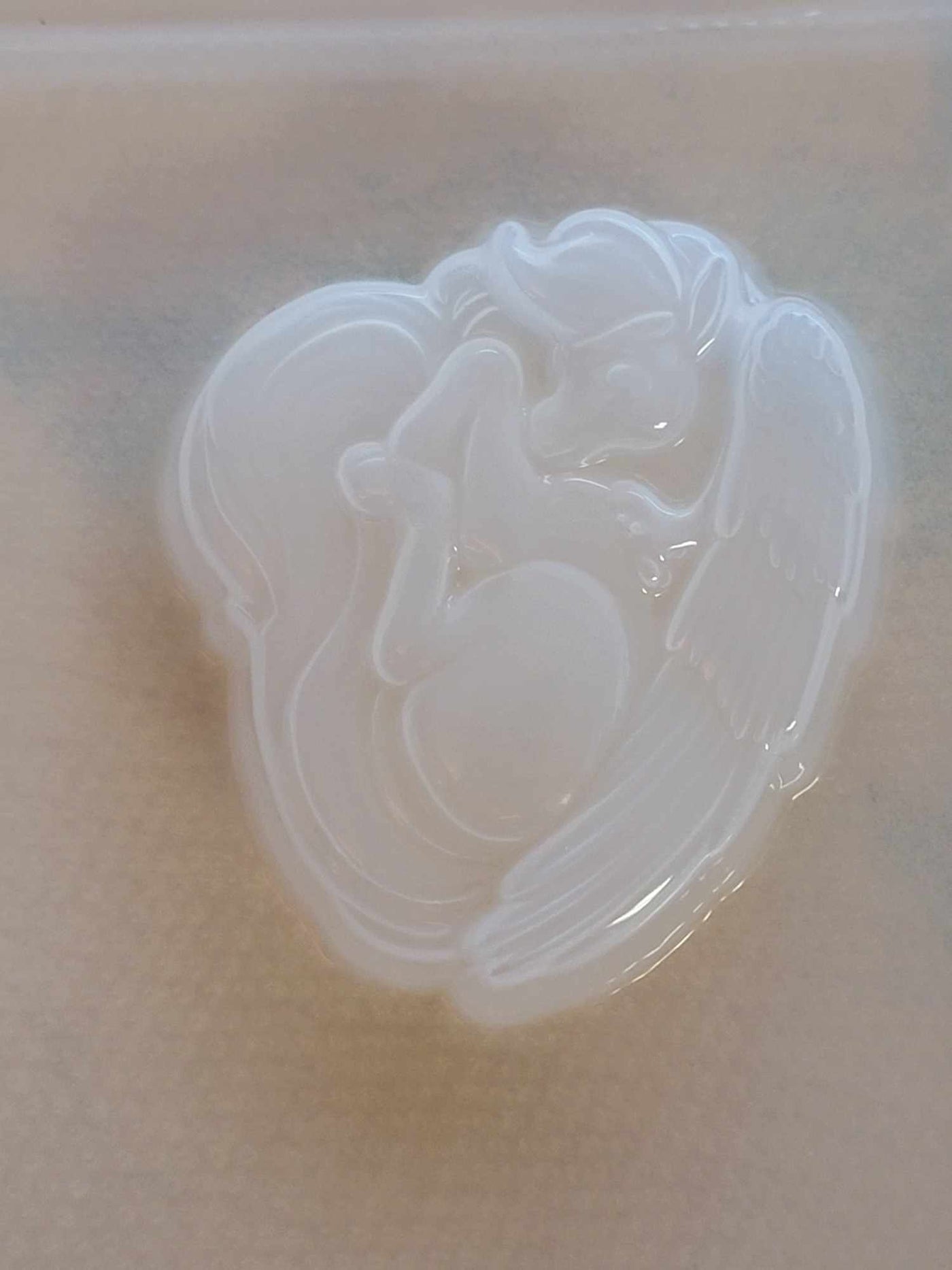 Sleeping Baby Pegasus Plastic Mold, Pegasus mold, bath bomb mold, soap mold, resin mold, fantasy mold, horse mold, baby horse mold, wing