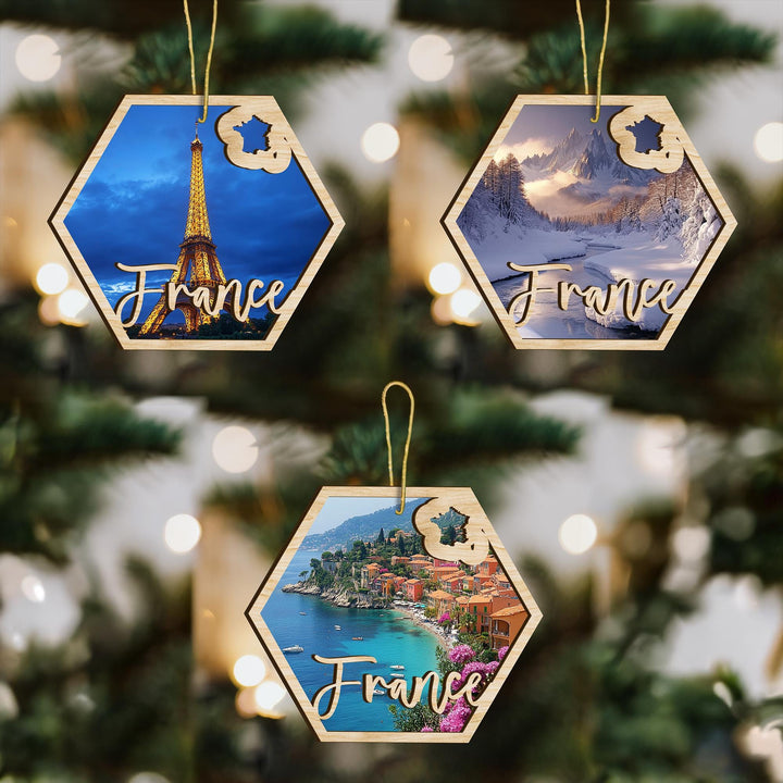 France wood ornament