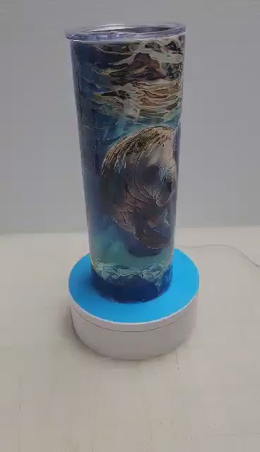 Serenity In The Shallows Manatee Tumbler - 20oz