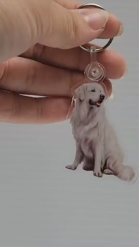 Great Pyrenees Acrylic Keychain