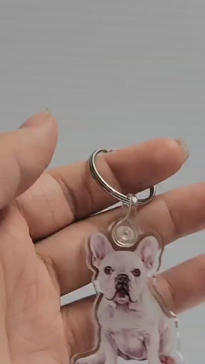 French Bulldog Acrylic Keychain