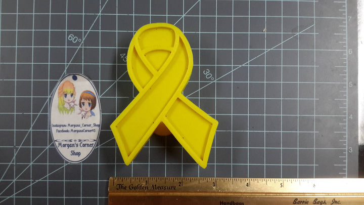 Awareness Ribbon Plastic Mold or Silicone Mold, awareness mold, soap mold, ribbon mold, resin mold, support ribbon mold, chocolate mold