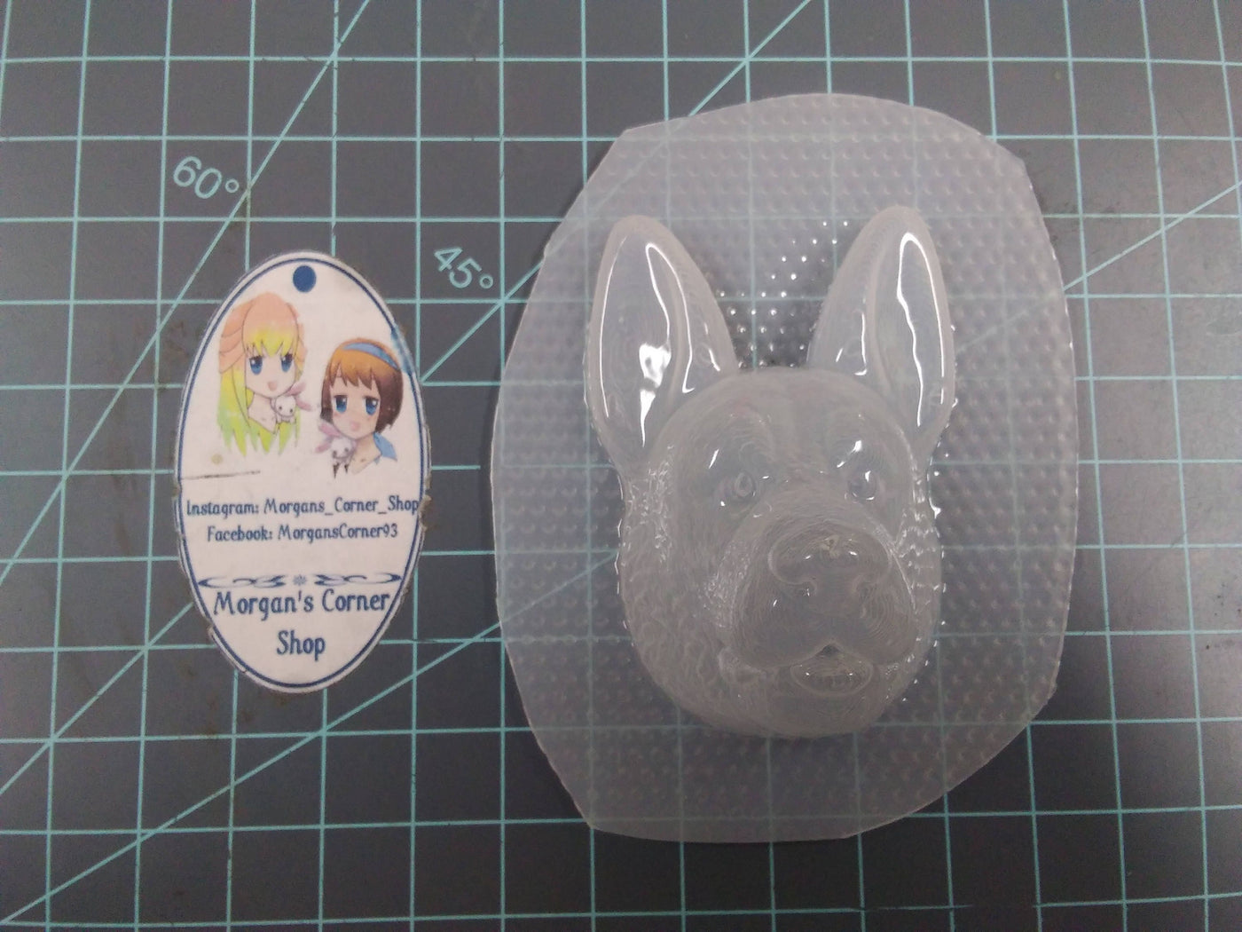 German Shepard Head Mold