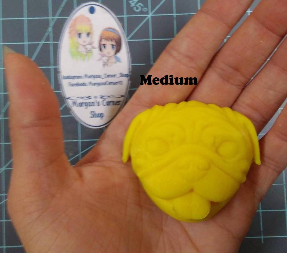 Pug Dog Head Mold