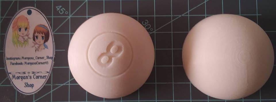 8 Ball Plastic Mold, billiard ball mold, bath bomb mold, soap mold, billiard mold, sport mold, pool mold, eight ball mold, mould, 8 billiard