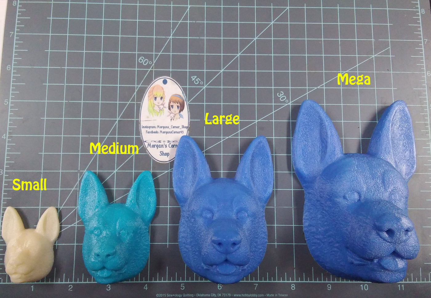 German Shepard Head Mold