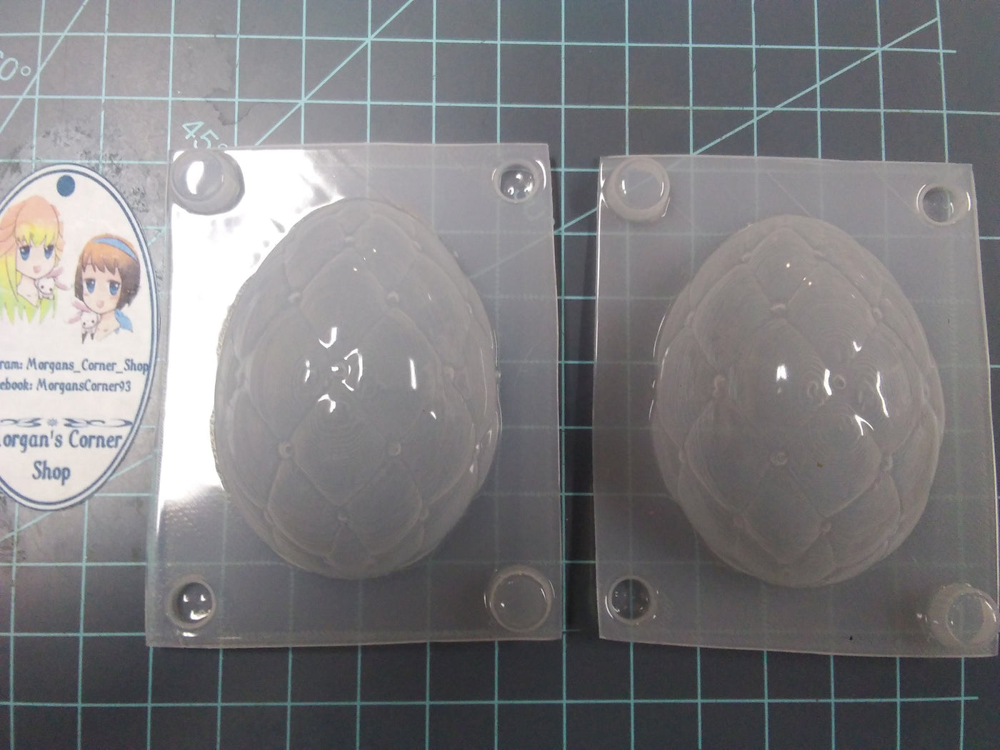 Faberge Pillow egg 2-part Mold