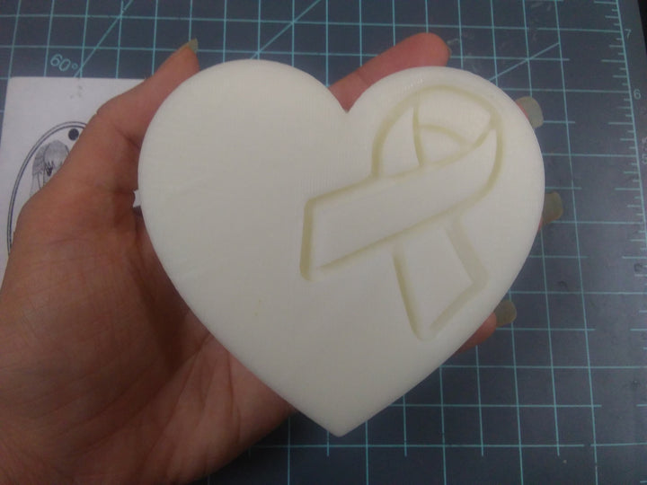 Heart Awareness Ribbon Mold