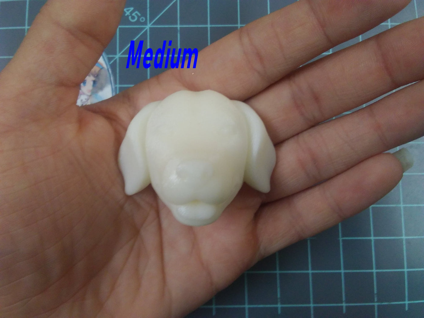 Golden Retriever Plastic Mold or Silicone Mold, bath bomb mold, soap mold, dog mold, resin mold, dog head mold, 3d mold, puppy mold, golden