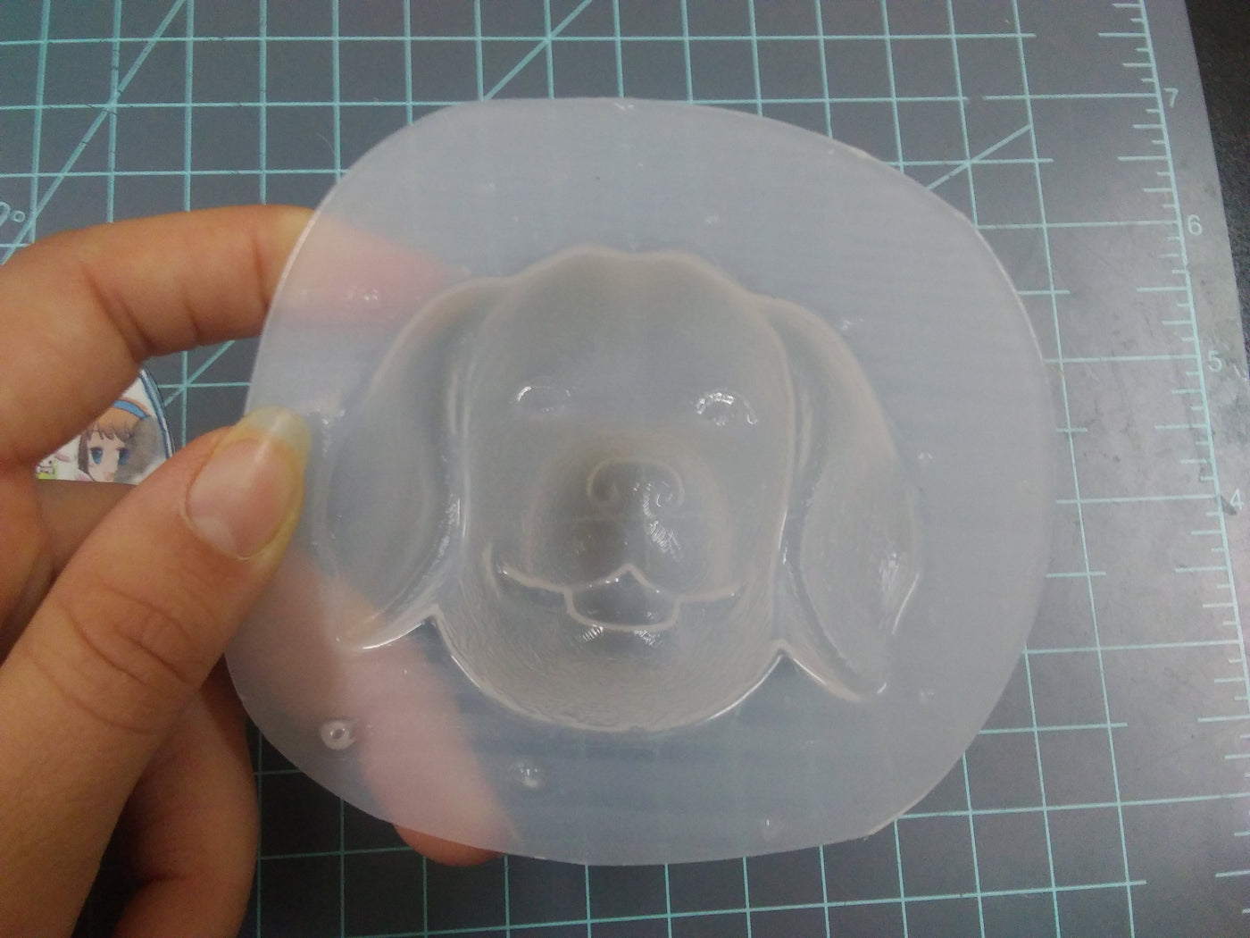 Golden Retriever Plastic Mold or Silicone Mold, bath bomb mold, soap mold, dog mold, resin mold, dog head mold, 3d mold, puppy mold, golden