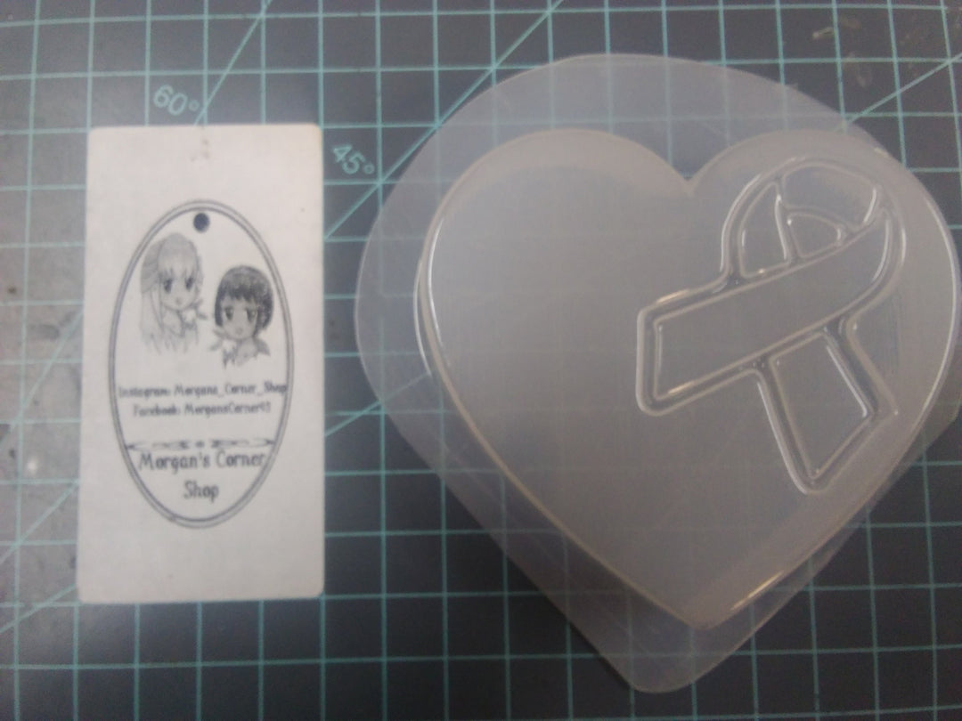 Heart Awareness Ribbon Mold
