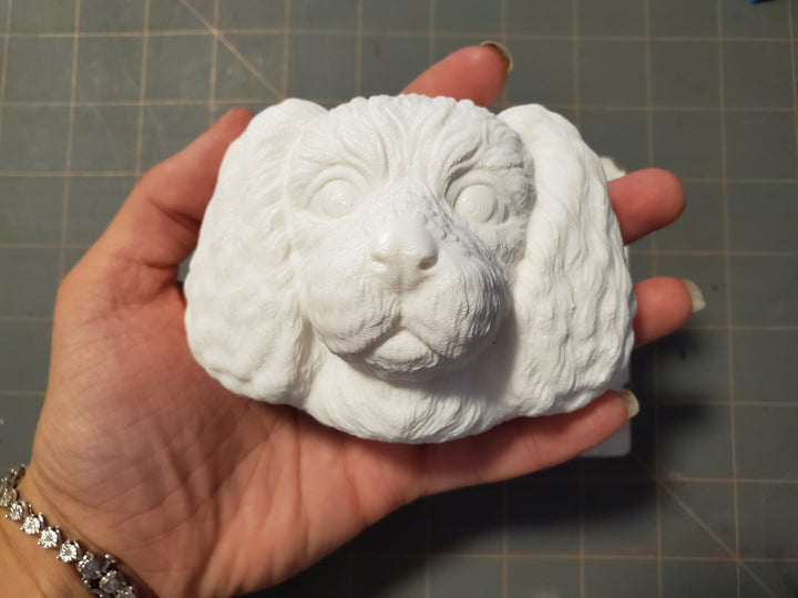 Spaniel Dog Head Mold