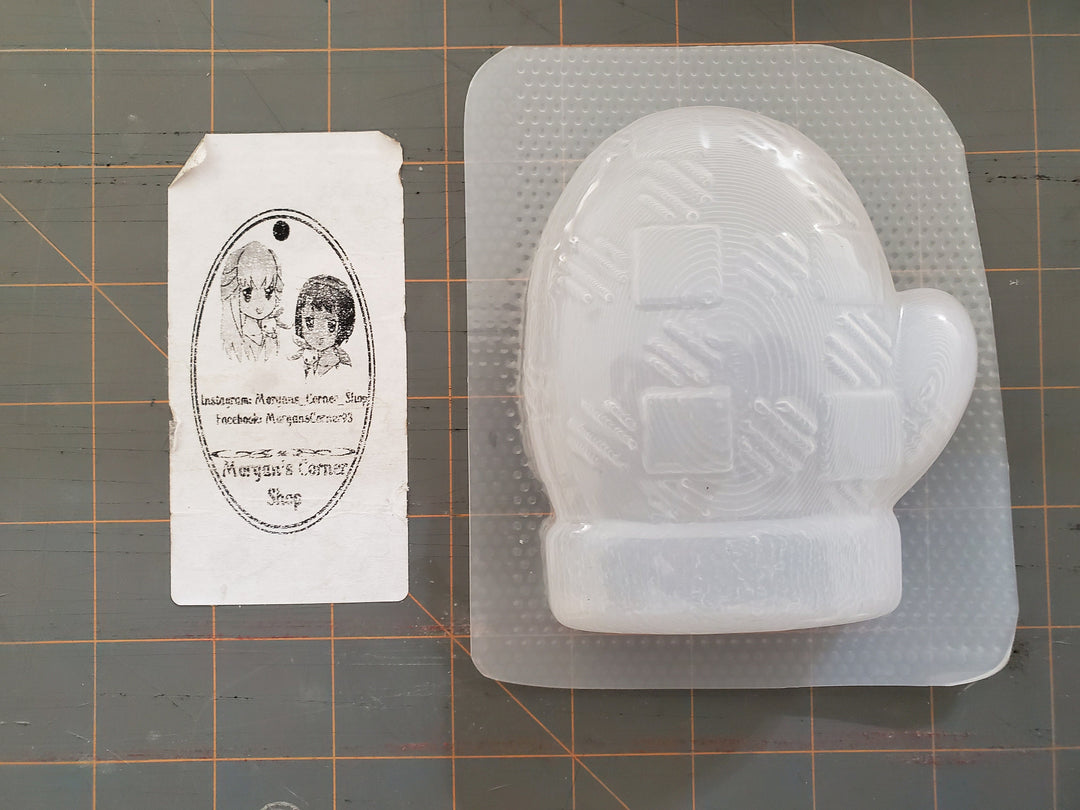 Stocking Checkered Beanie Cap &amp; Mitten Mold