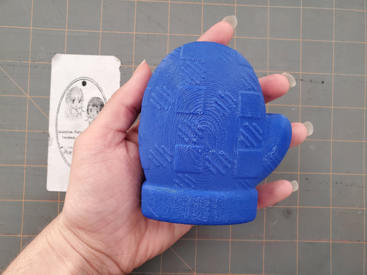 Stocking Checkered Beanie Cap &amp; Mitten Mold