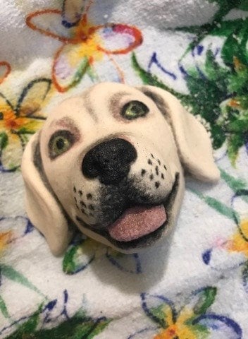 Golden Retriever Plastic Mold or Silicone Mold, bath bomb mold, soap mold, dog mold, resin mold, dog head mold, 3d mold, puppy mold, golden