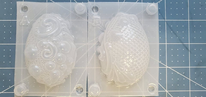 Mermaid Egg 2-Part Mold