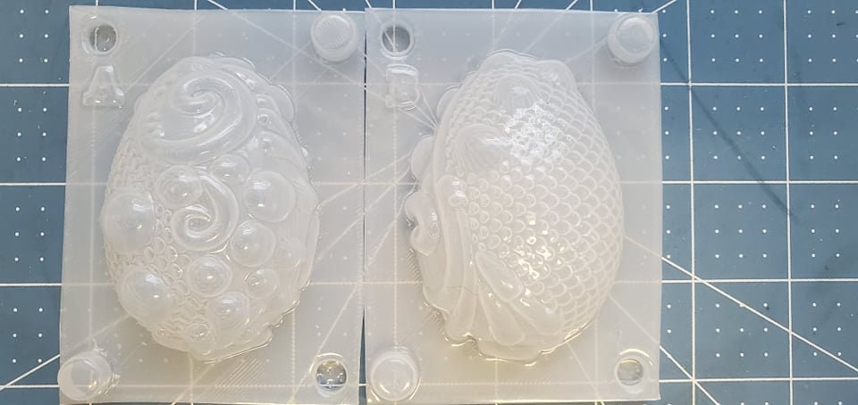 Mermaid Egg 2-Part Mold